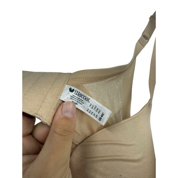 Wacoal Ultimate Side Smoother T-Shirt Underwire Tan Bra Seamless Size 40C 853281 - Picture 2 of 6